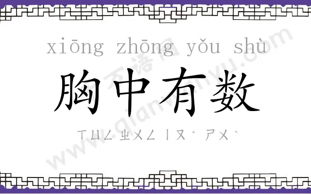 胸中有数