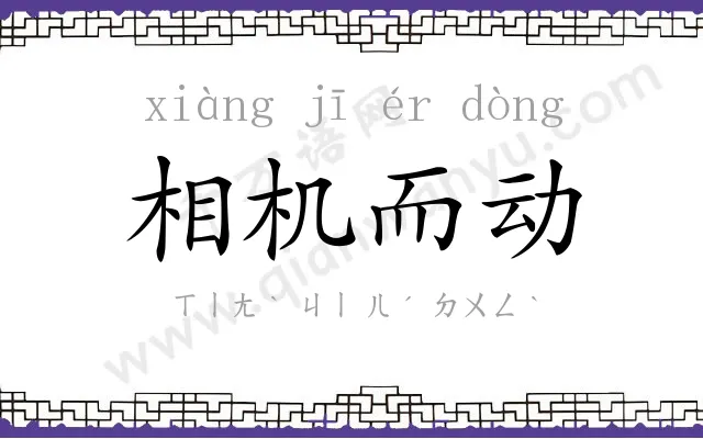 相机而动