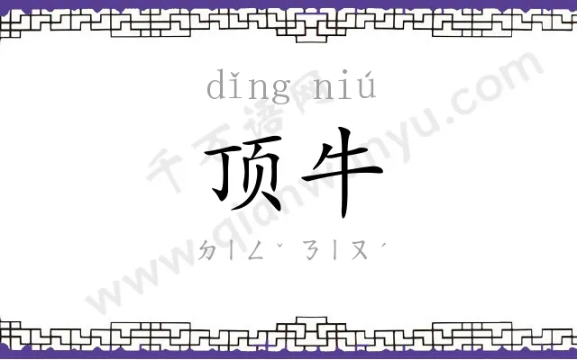 顶牛