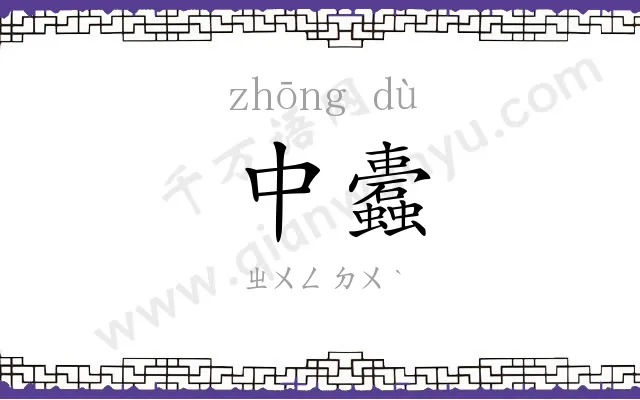 中蠹