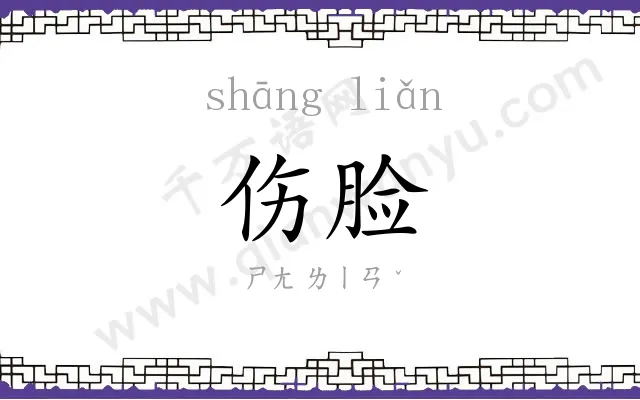 伤脸