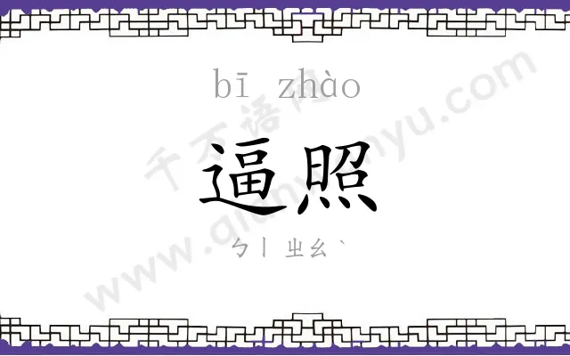 逼照