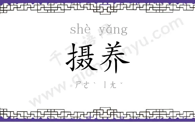 摄养