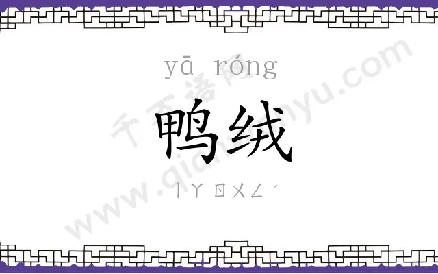 鸭绒