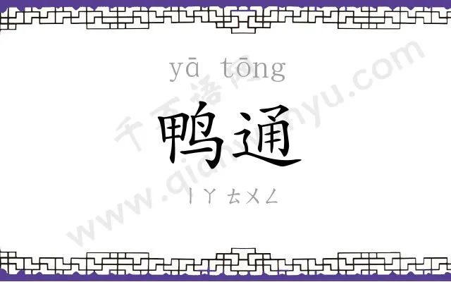 鸭通
