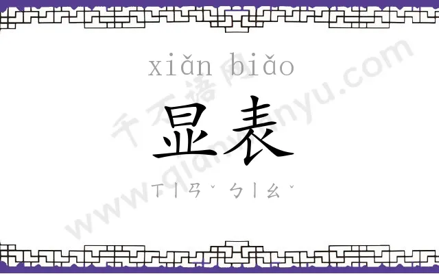 显表