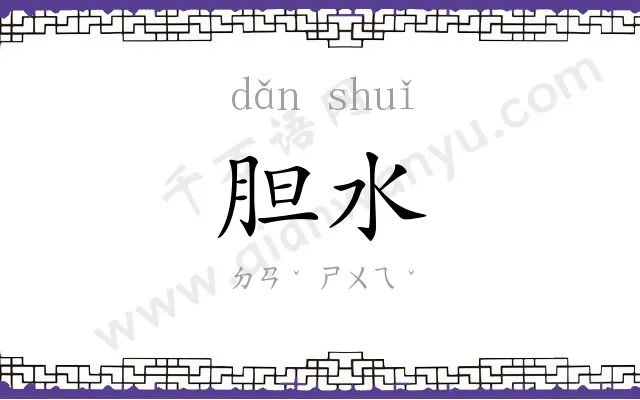 胆水