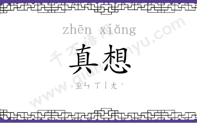 真想
