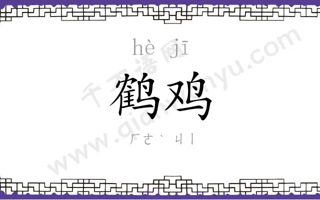 鹤鸡