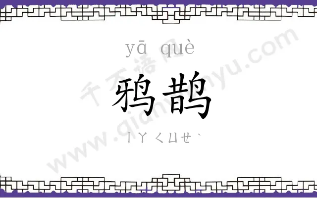 鸦鹊