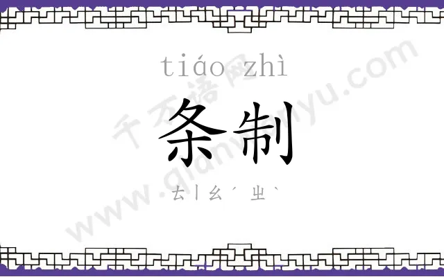 条制