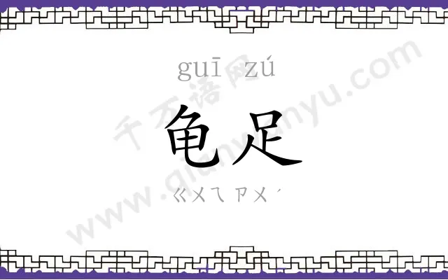龟足