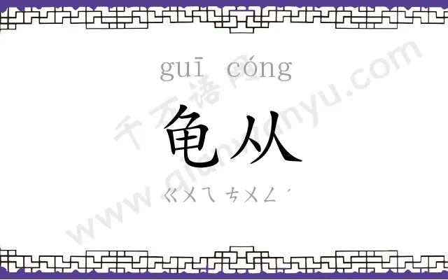 龟从