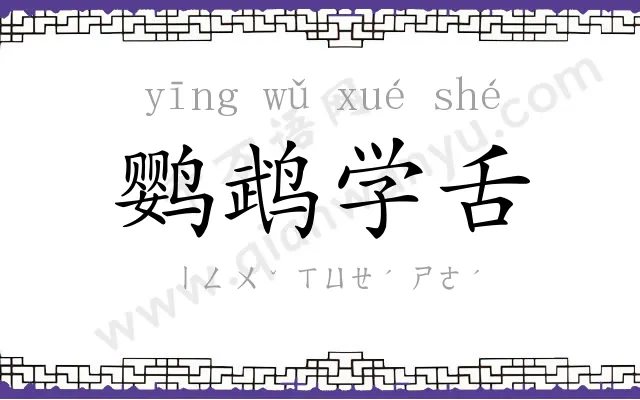 鹦鹉学舌