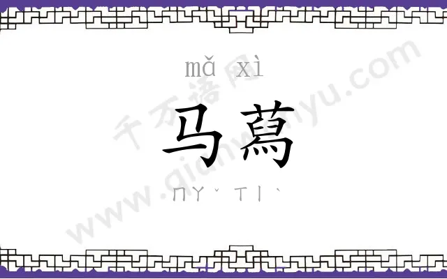 马蕮