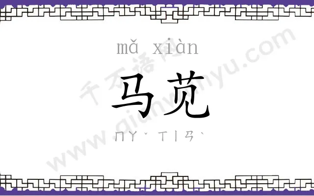 马苋