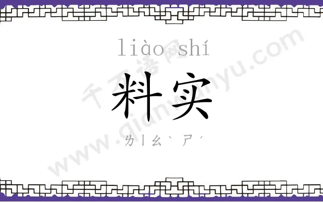 料实
