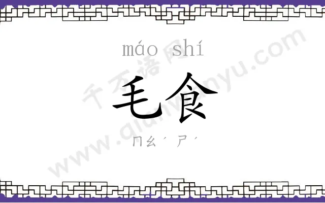 毛食