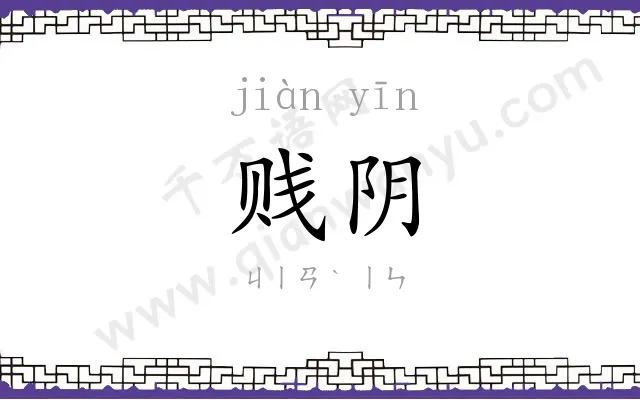 贱阴