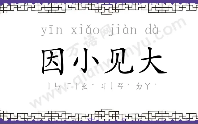 因小见大