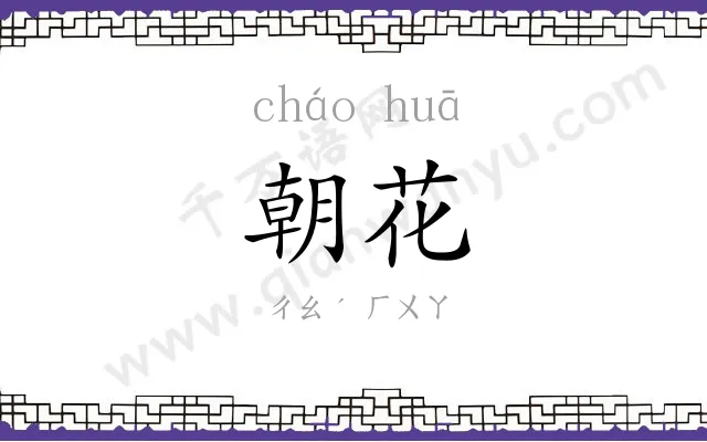 朝花