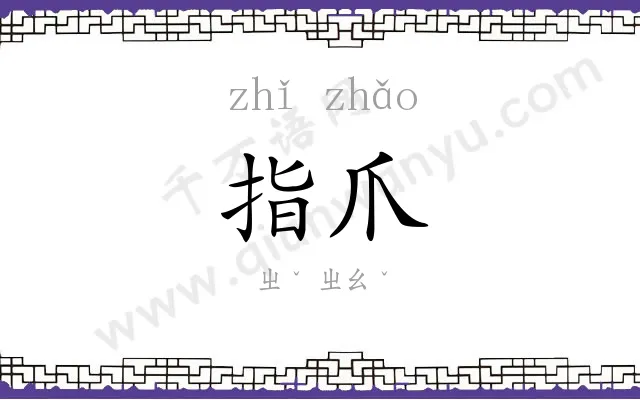 指爪