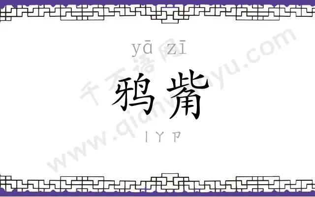 鸦觜