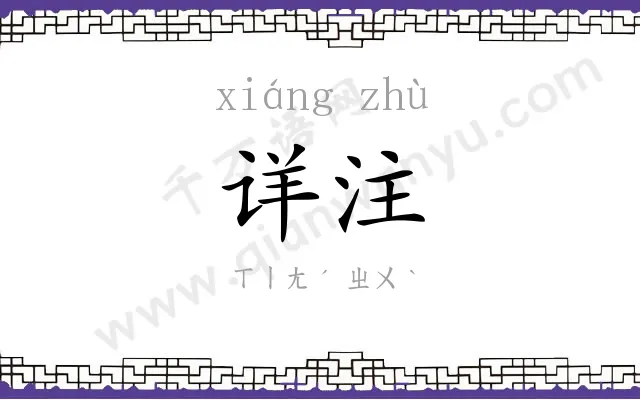 详注