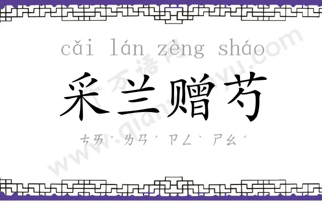 采兰赠芍