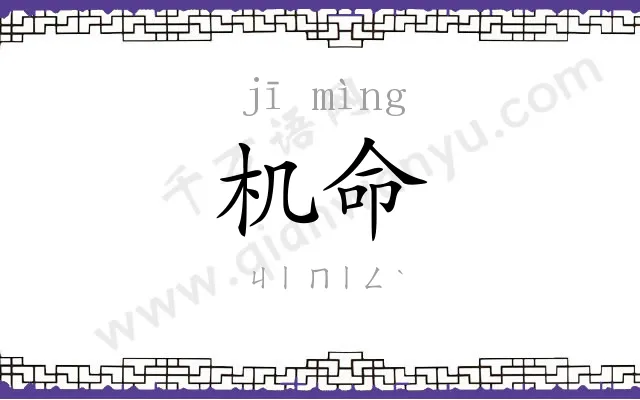 机命