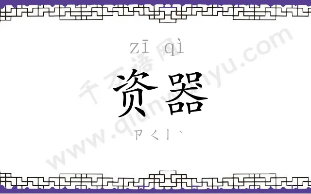 资器