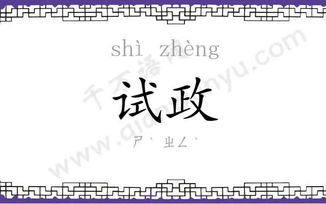 试政