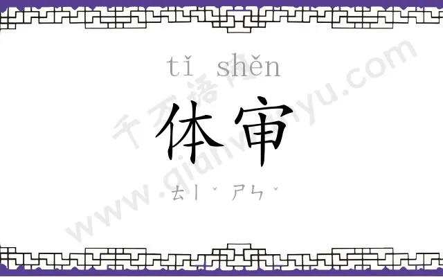 体审