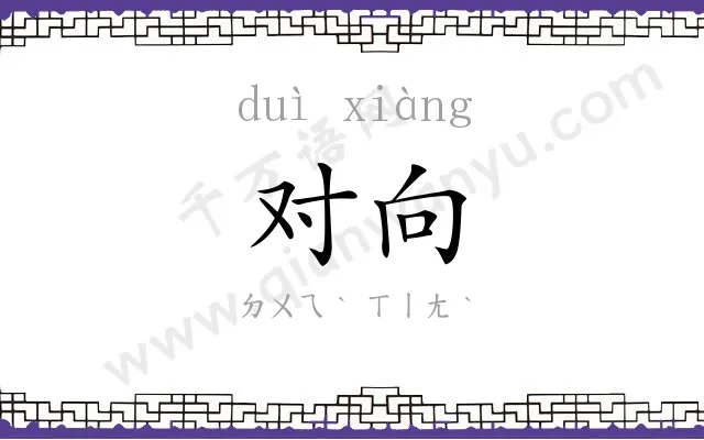 对向
