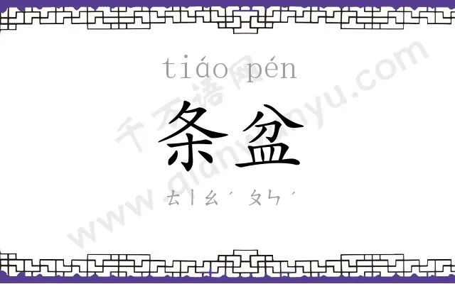 条盆