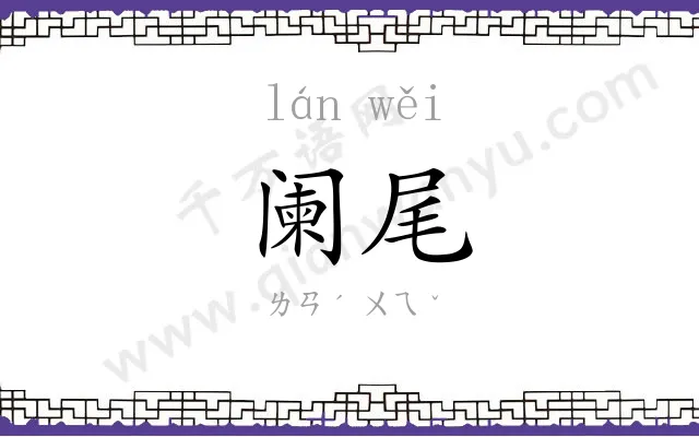 阑尾