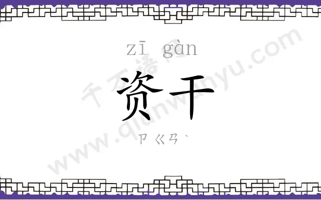 资干