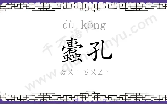 蠹孔