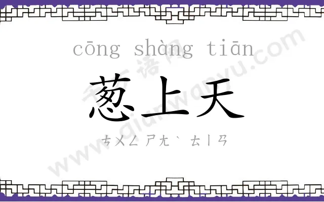 葱上天