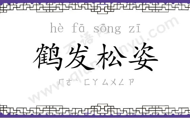鹤发松姿