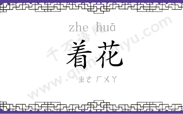 着花