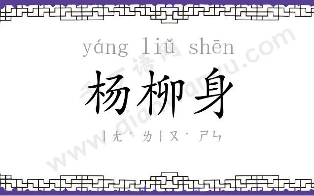 杨柳身