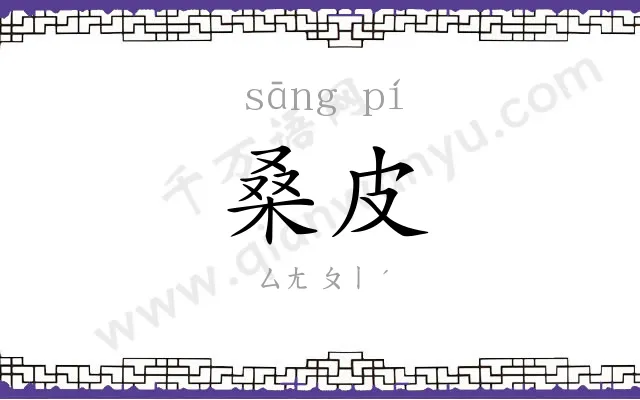 桑皮
