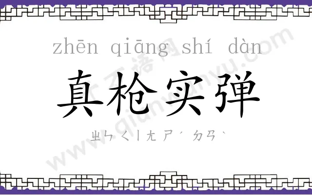 真枪实弹