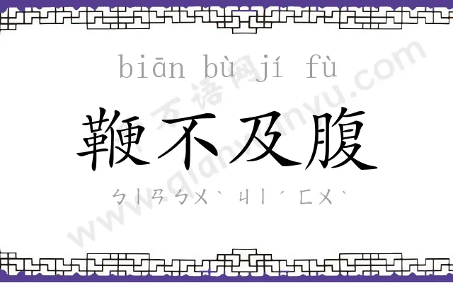 鞭不及腹