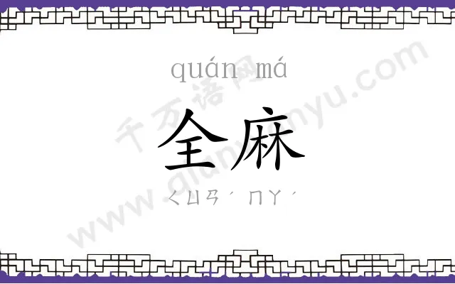 全麻