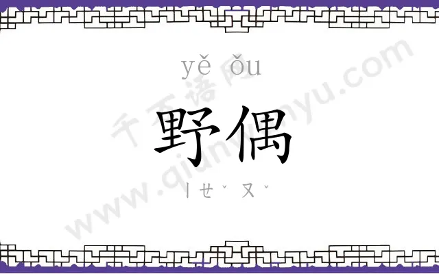 野偶