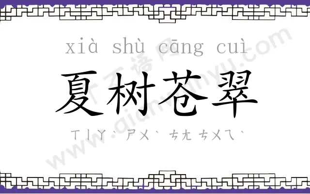 夏树苍翠