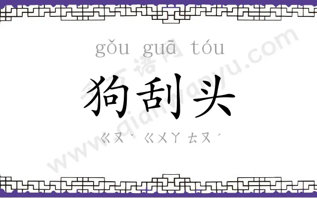 狗刮头