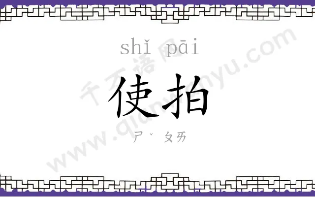 使拍